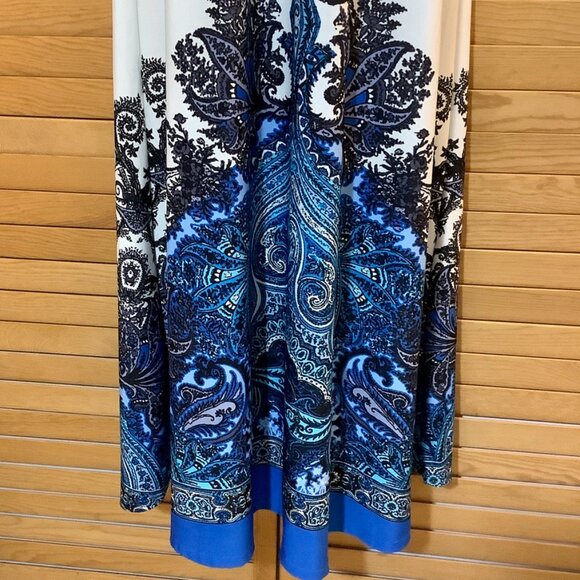 Venus Tube Dress Small White / Blue - Picture 4 of 10